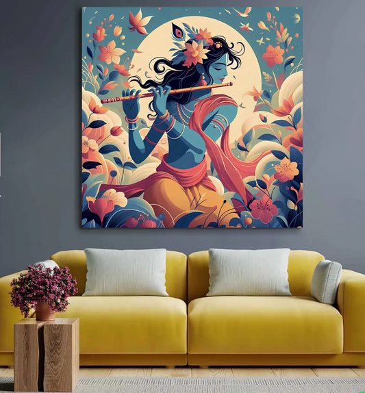 YF Mesmerizing Beautiful Krishna Painting