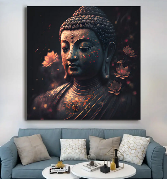 YF Blissful Ethnic Buddha Painting