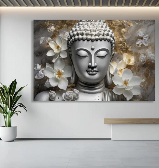 YF Celestial Peace Buddha Canvas Painting for Wall Decor