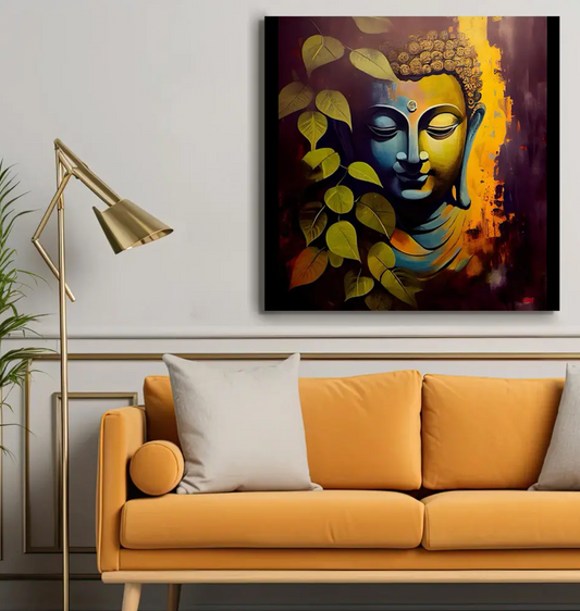 YF Colourful Natural Buddha Painting