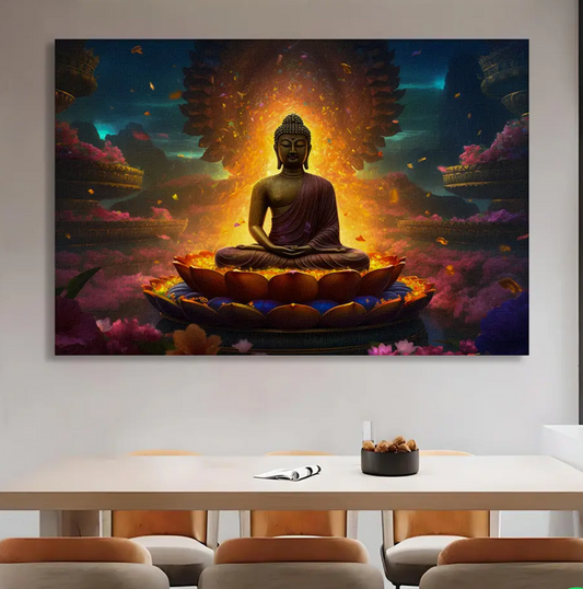 YF Divine Enlightenment Buddha Canvas Painting