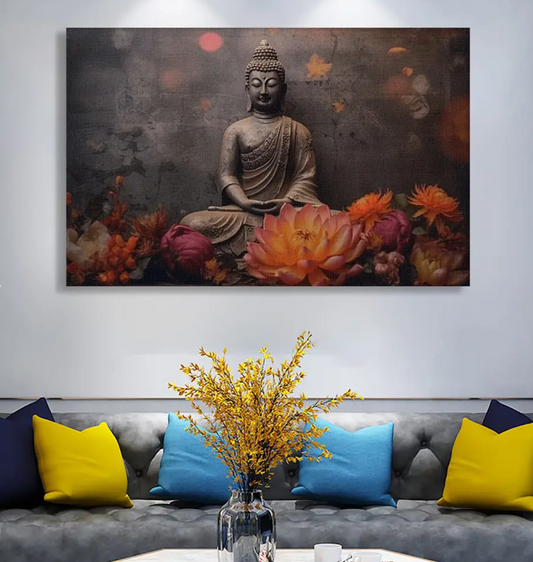 YF Divine Tranquility Buddha Painting for Wall Decoration