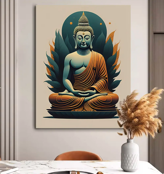 YF Inspiring Buddha Canvas Painting