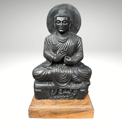 Seated Buddha From Gandhara 20″