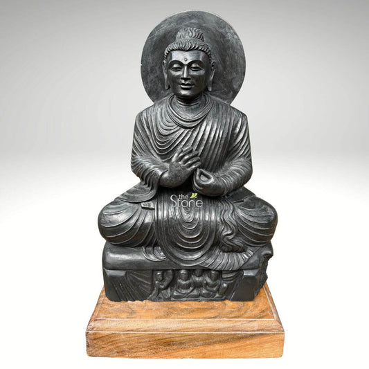 Seated Buddha From Gandhara 20″