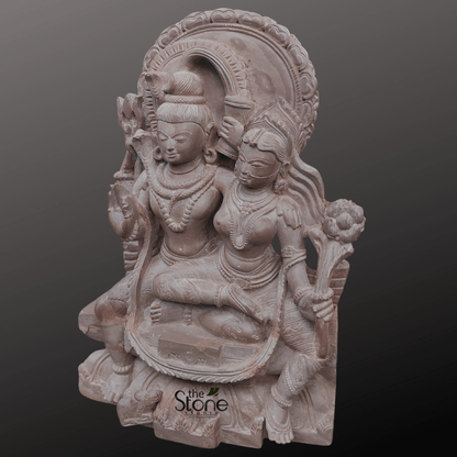 Shiv Parvati Idol 12″