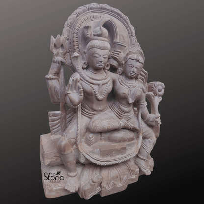 Shiv Parvati Idol 12″