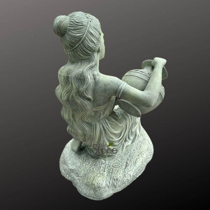 Sitting Lady Water Fountain 3ft
