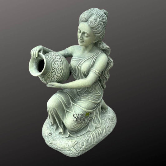 Sitting Lady Water Fountain 3ft