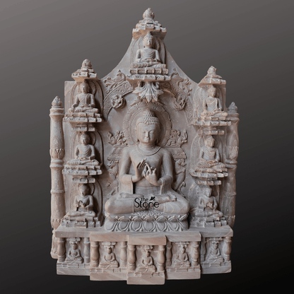 Buddha Stone Mural 18″