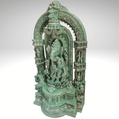 Green Ganesha Statue 2.5ft