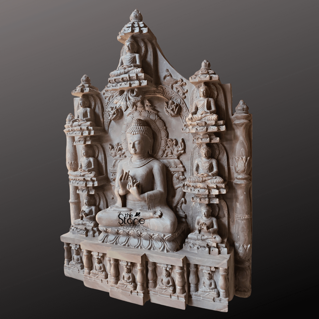 Buddha Stone Mural 18″