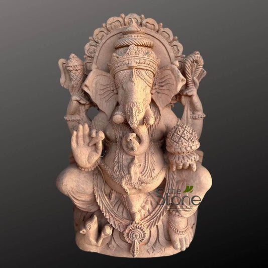 Stone Ganesha Sculpture 2.5ft