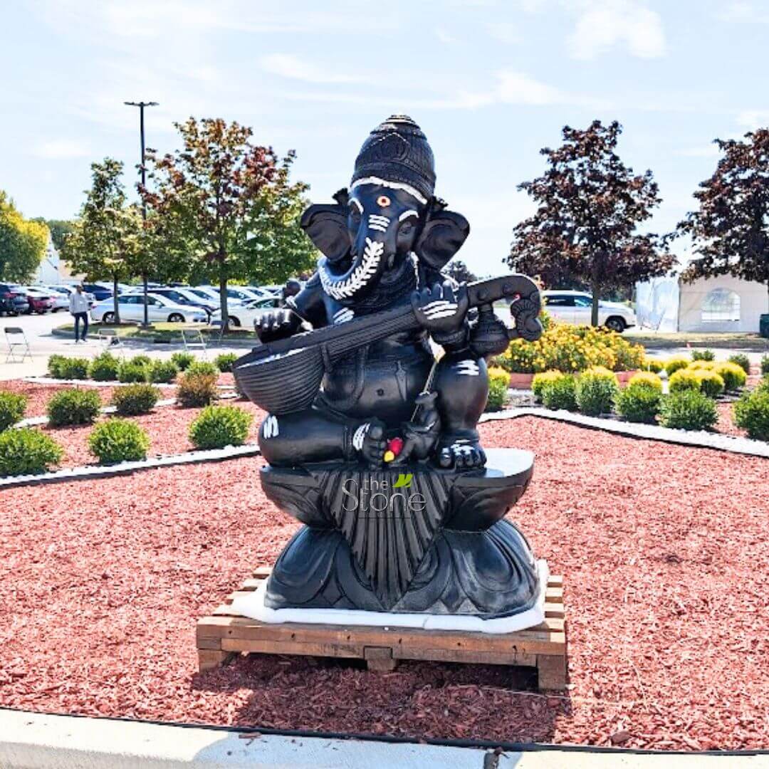 Ganesha Playing Sitar Statue 5ft