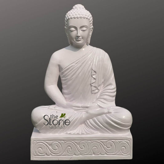 White Buddha Sculpture for home 28″