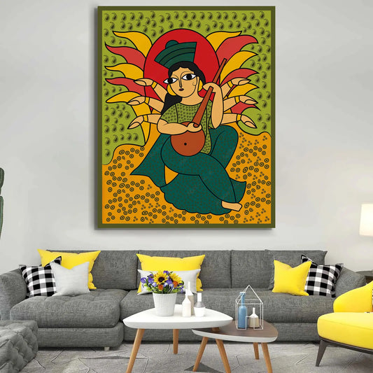 YF Goddess Ethnic Madhubani Painting