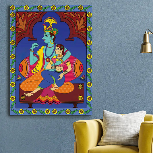 YF Ethnic Radha Krishna Madhubani Painting