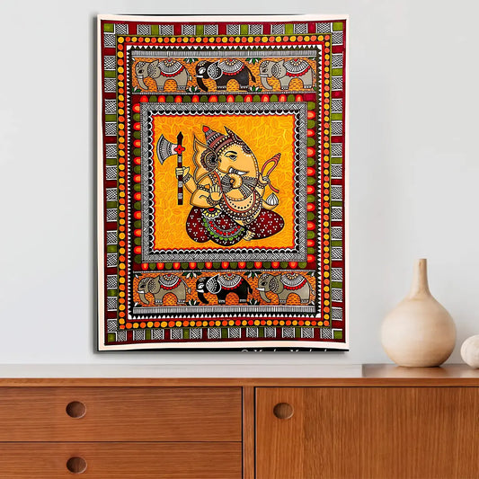 YF Shri Ganesh Madhubani Painting