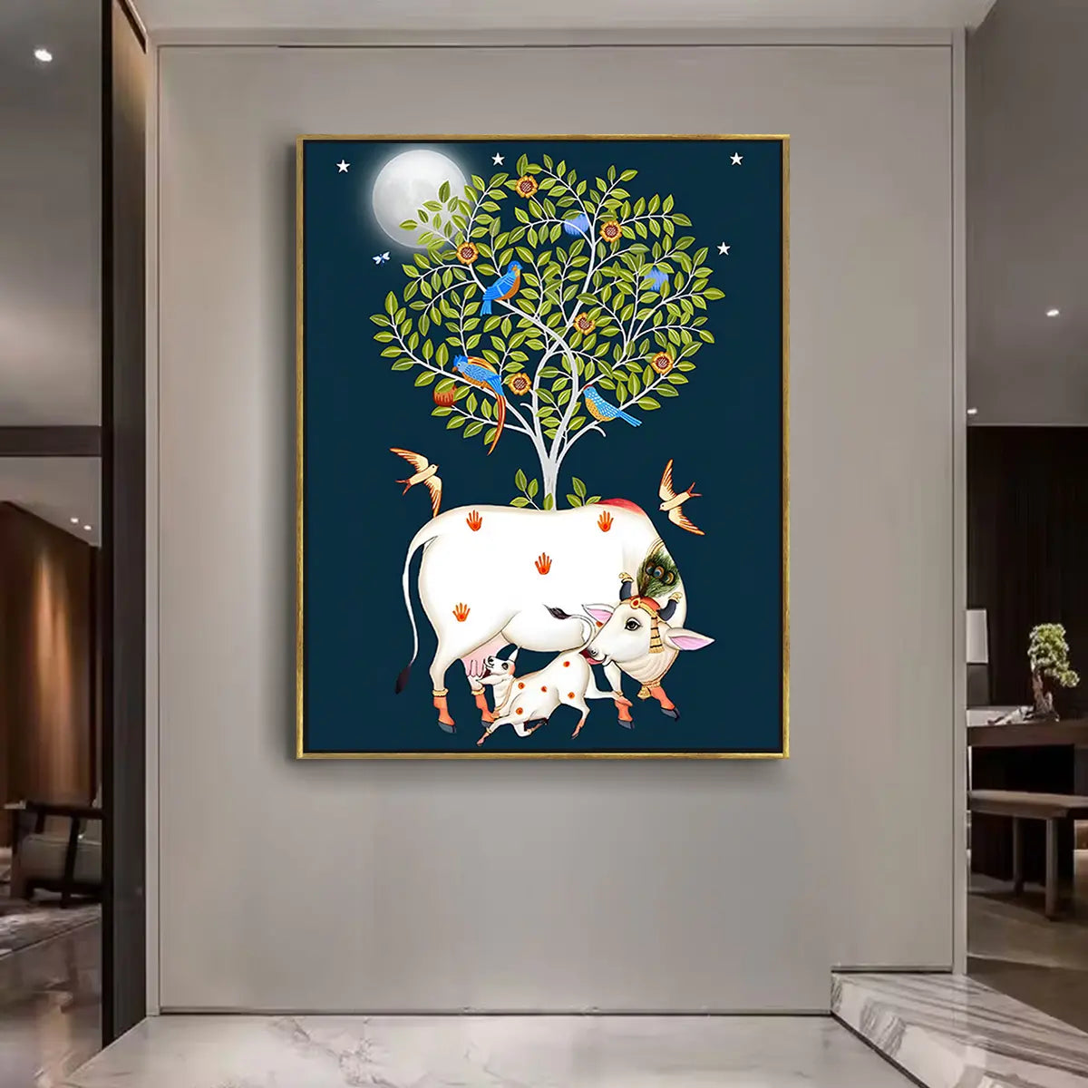 YF Tree of Life with Cow Pichwai Painting