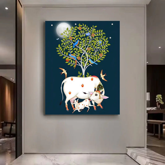 YF Tree of Life with Cow Pichwai Painting
