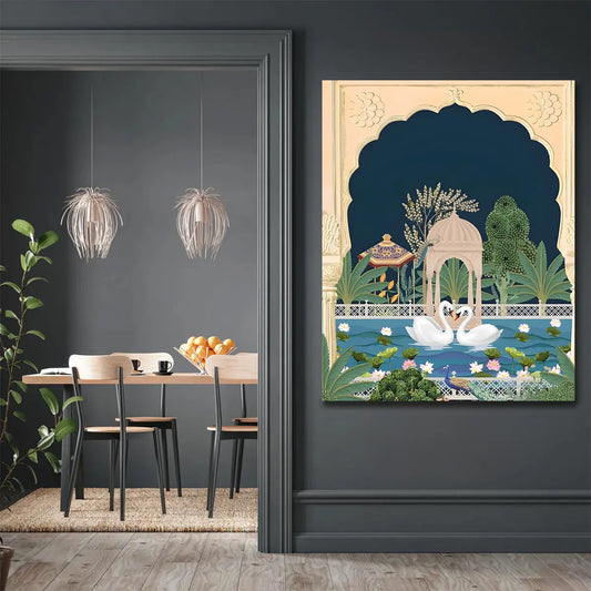 YF Traditional Pond Pichwai Painting