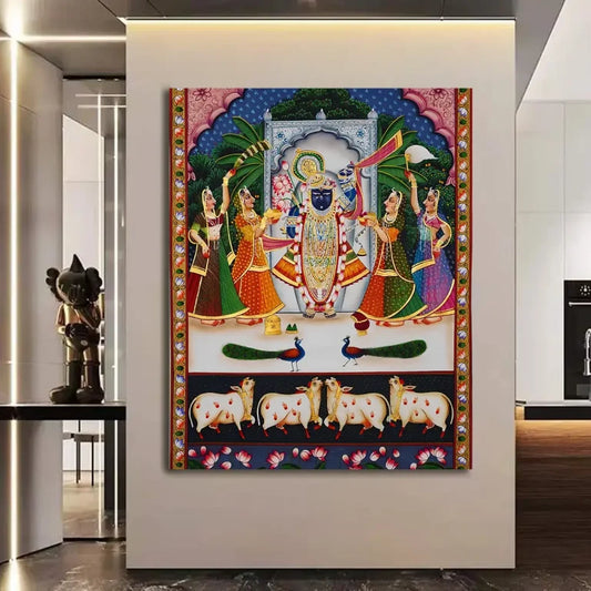 YF Sharad Purnima Shrinathji Pichwai Painting