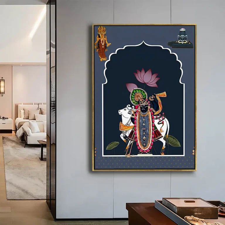 YF Shrinathji with Cow Pichwai Painting