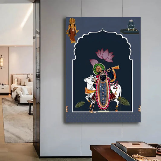 YF Shrinathji with Cow Pichwai Painting