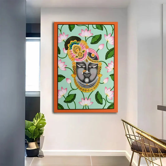 YF Lotus plant Shreenathji Painting