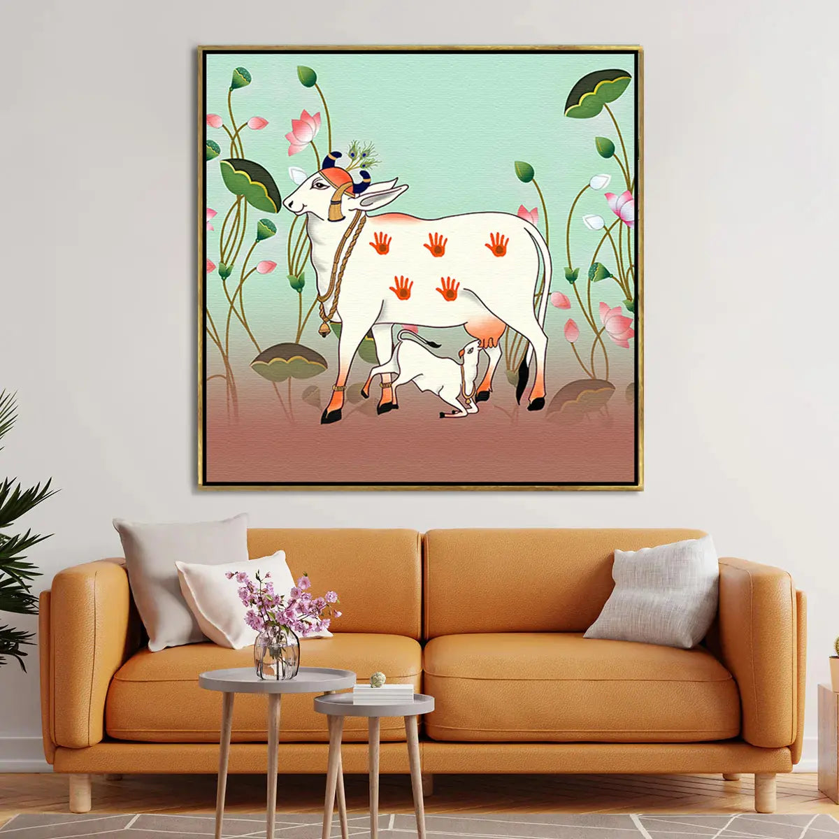 YF Ethnic Traditional Cow Pichwai Painting