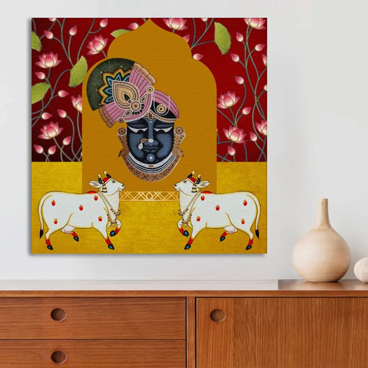 YF Shreenathji Kamadhenu Traditional Pichwai Painting