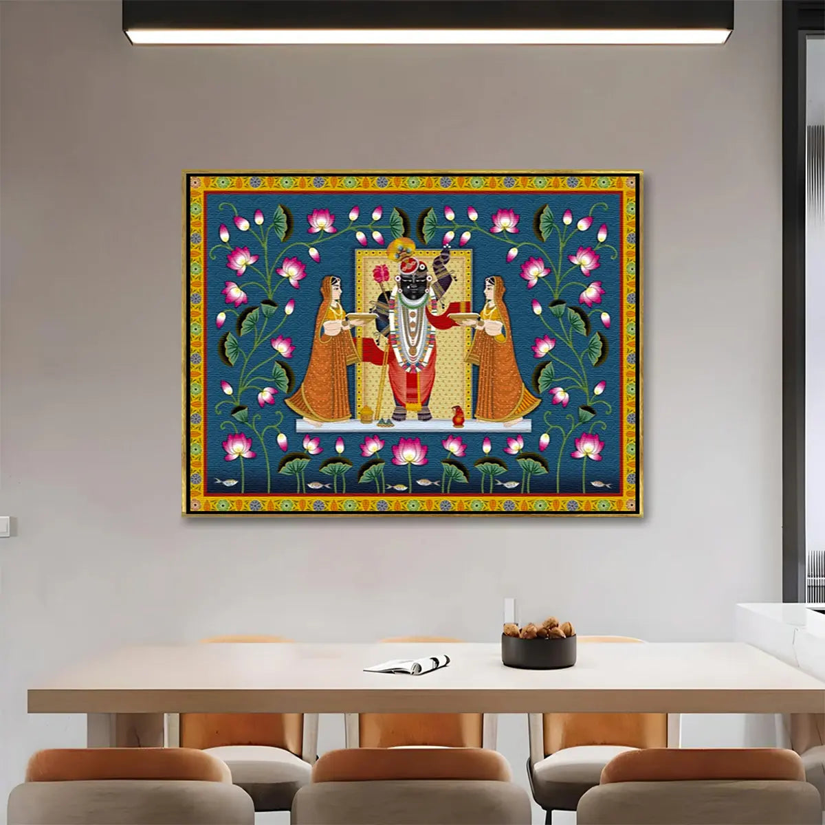 YF Beautiful Shreenathji Pichwai Canvas Painting