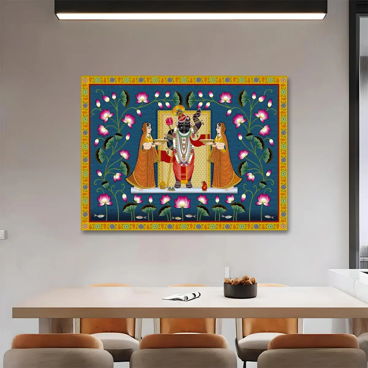 YF Beautiful Shreenathji Pichwai Canvas Painting