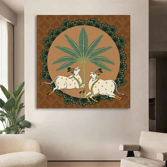 YF Ethnic Pichwai Kamadhenu Painting