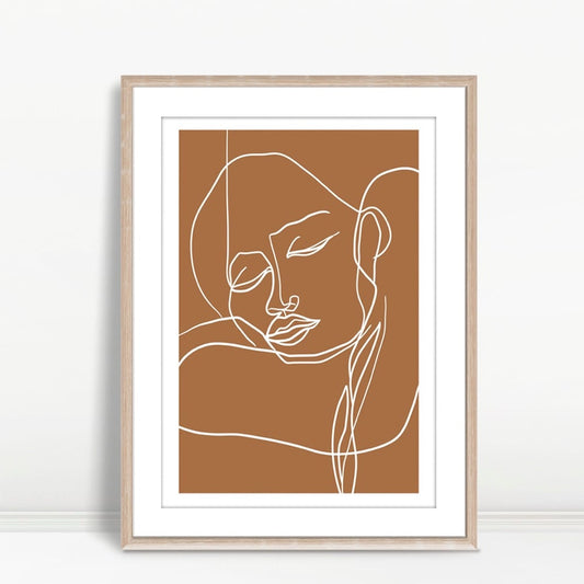 YF Abstract Woman with Closed Eyes