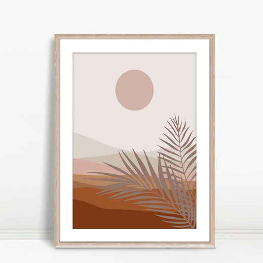 YF Palm Leaf with Sunset Tones