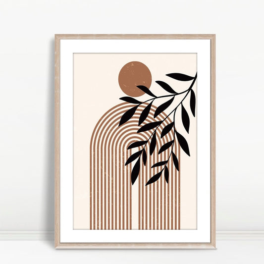 YF Modern Arched Rainbow with Leaf