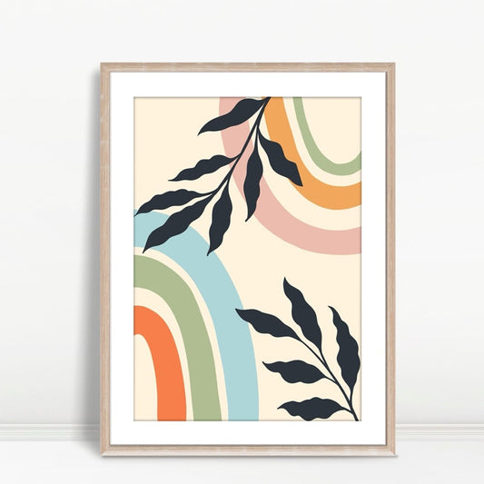 YF Desert Cactus Sunset Boho Landscape