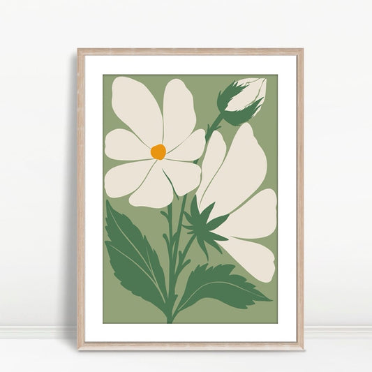 YF Olive Flower with Black Leaf Boho