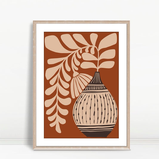 YF Boho Daisy Petals Modern Print