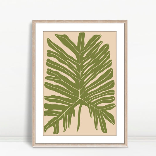 YF Tropical Boho Fern Leaf Illustration