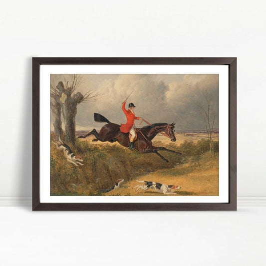 YF Foxhunting Clearing a Ditch (1839) by John Frederick Herring