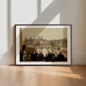YF Parisian Intellectuals On River Bridge