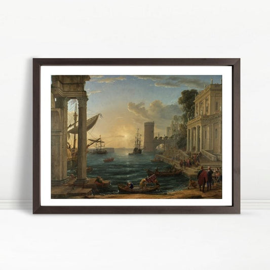 YF Ancient Harbor with Ships at Sunset
