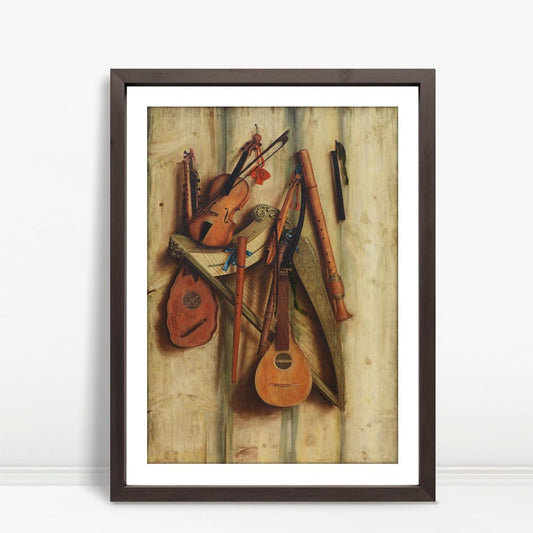 YF Baroque Instruments On Wooden Wall