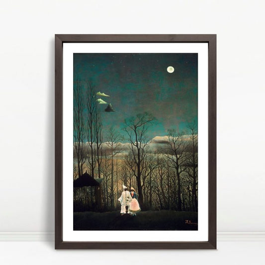 YF Lovers Strolling Under Luminous Moon