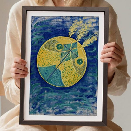YF Yellow Kite On Blue Dreamscape