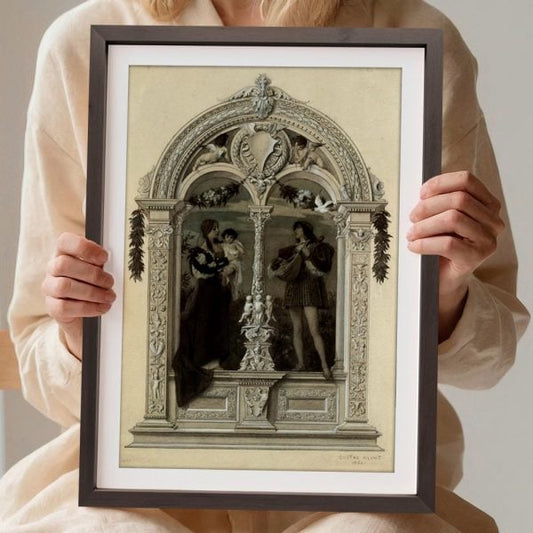 YF Renaissance Lovers In Ornate Archway