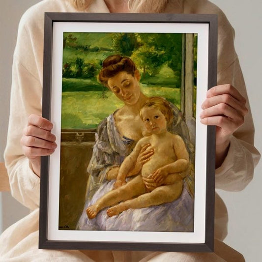YF Mother And Child By Open Window