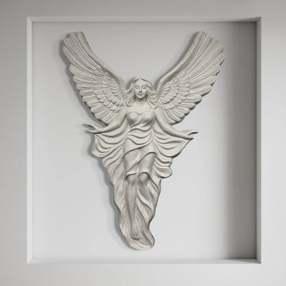 7X5 Feet European Theme Inspired Angel With Wings Decor